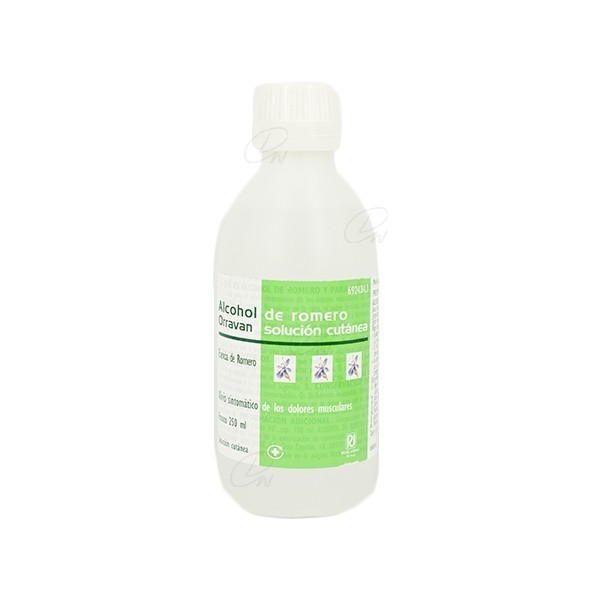 ALCOHOL DE ROMERO ORRAVAN SOLUCION CUTANEA, 1 frasco de 250 ml
