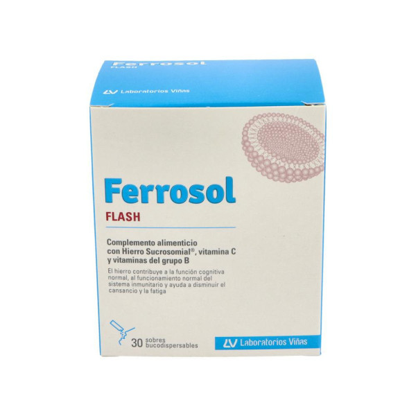 Ferrosol Flash Bucodisp. 14 Mg 30 Sobres