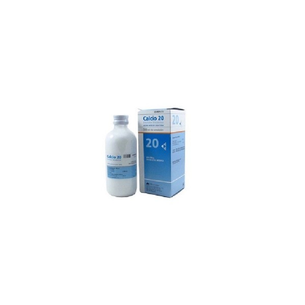 CALCIO 20 EMULSION 104.4 MG/5 ML (EQ 41.66 CA) EMULSION ORAL 300 ML