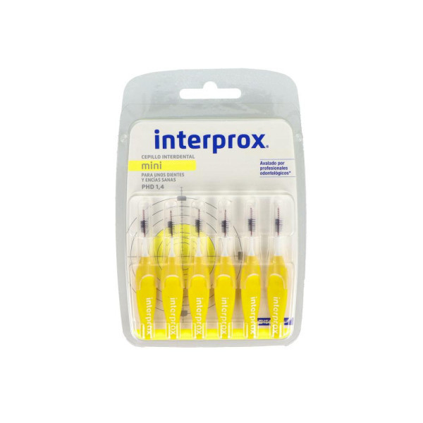 Cepillo Interdental Interprox 4 G Mini Recto Amarillo 6 U 1.4