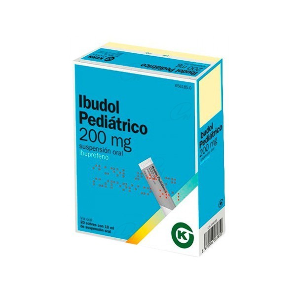 IBUDOL PEDIÁTRICO 200 MG SUSPENSIÓN ORAL, 20 sobres