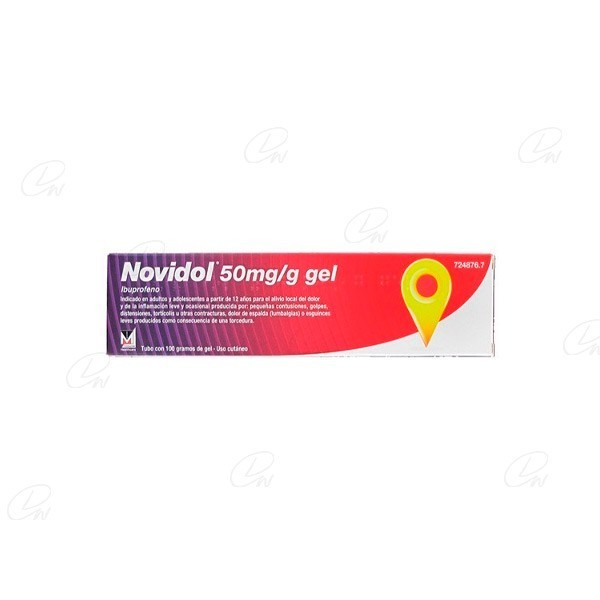 NOVIDOL 50 MG/G GEL TOPICO 1 TUBO 60 G